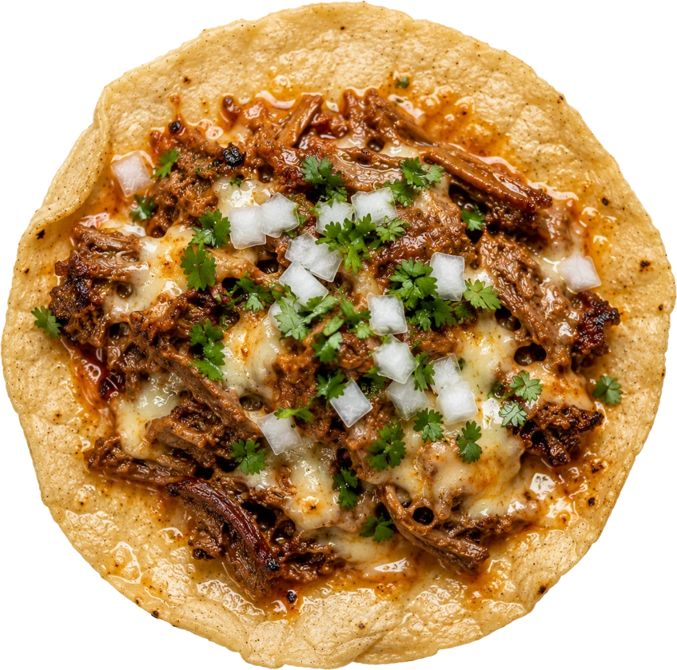 Al pastor taco with pineapple, cilantro, onion, and salsa at Sison Tacos